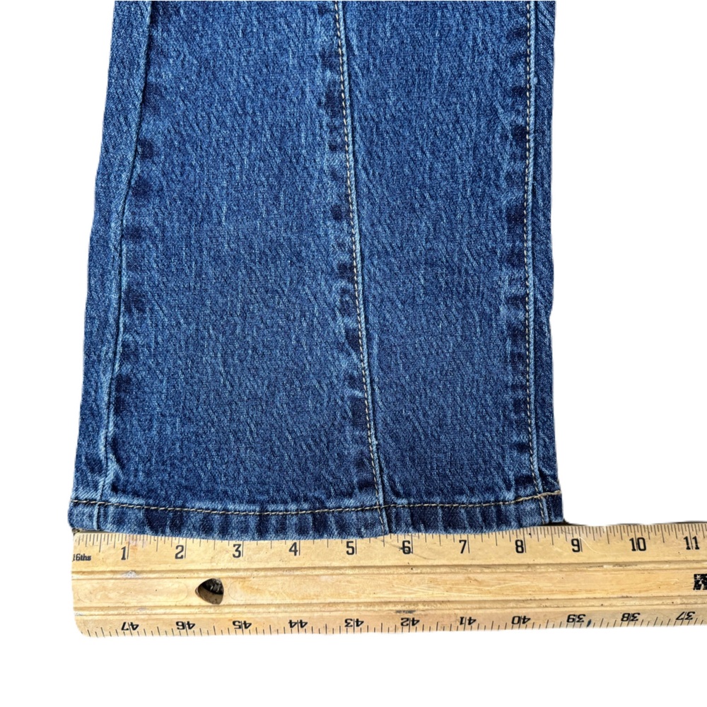Flare Medium Wash Bootcut Low Rise Jeans Y2K Vintage 70s Indie Boho Size 25 - Picture 8 of 14